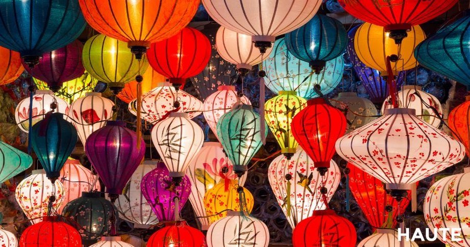 Lantern-themed corporate event decor by a themed events planner in Singapore